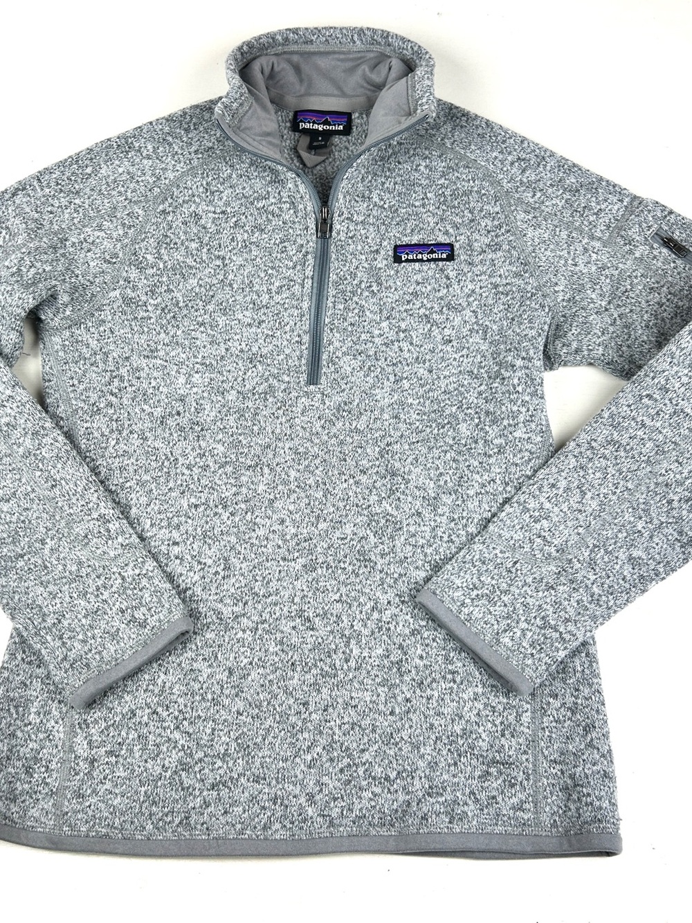 Patagonia Better Sweater Fleece Jacket 1/4 Zip Gray womens Small